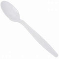 Dart S6BW Style Setter White Plastic Teaspoon - 1000 / CS